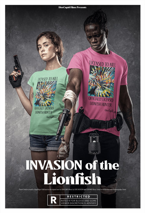 Licensed Lionfish Hunter Fitted T-shirt